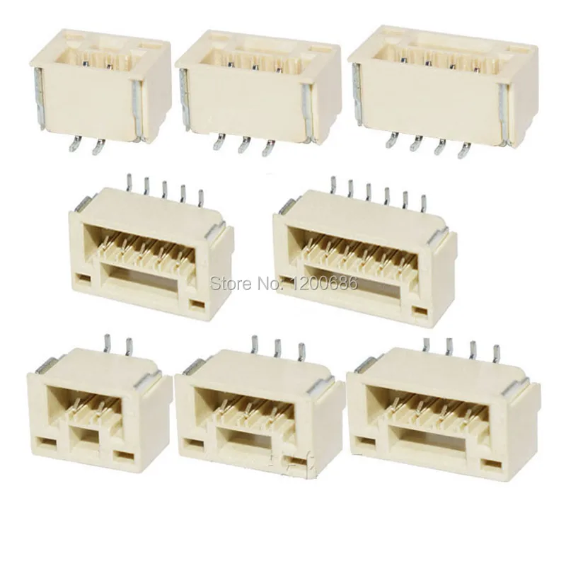 

JST GH Series 1.25 1.25MM male Right Angle 90 degree SMD Connector Terminal Socket 2 3 4 6 10-Pin Connector Plug