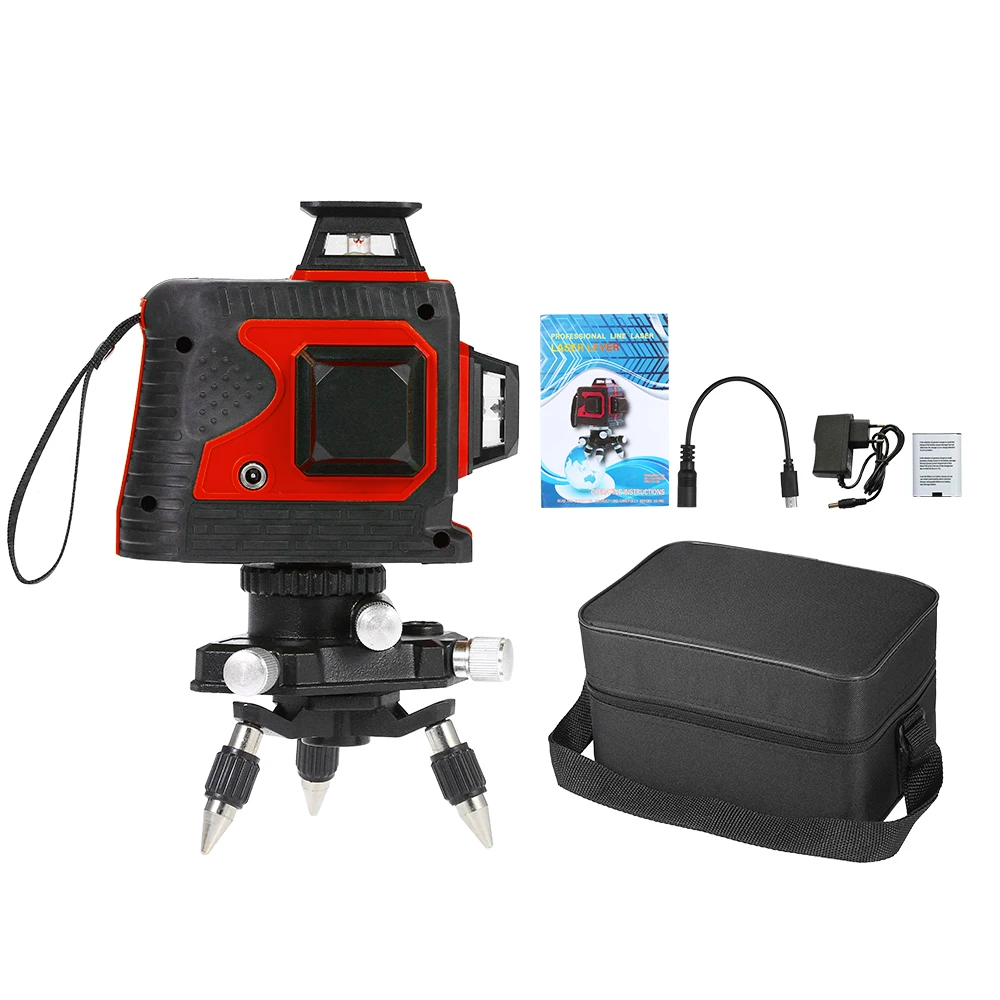 12-линейный самонивелирующийся лазерный уровень 360 инструмент Нивелир лазер