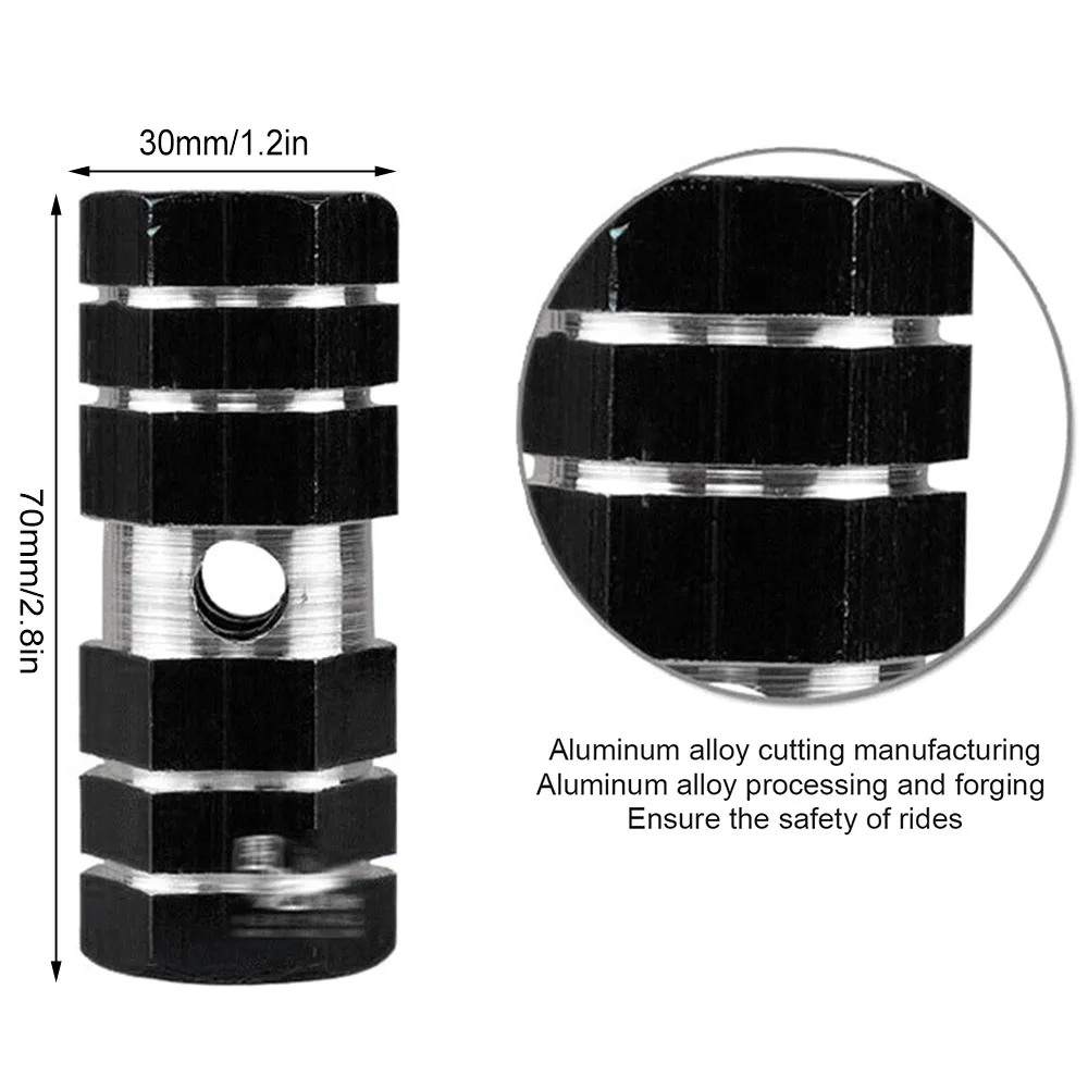 

Universal Bicycle Foot Pole Column Hollow Bike Rear Seat Stand Pedal Anti Slip Aluminium Alloy Footrest Bar Cycling Components