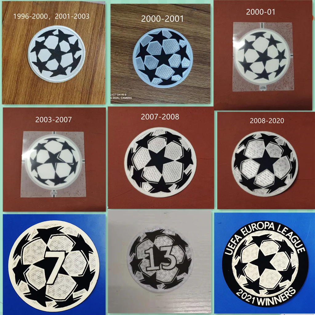 Чемпионов патч Starball значок 1997 2003 2006 2008 2018 2021 футбольная нашивка передачи тепла