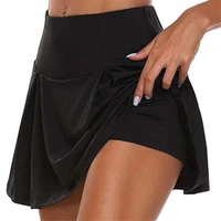 women athletic pleated tennis golf skirt with shorts workout running skort summer xrq88