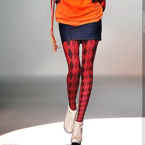 Весенне-осенние и зимние колготки, женские колготки, модные повседневные хлопковые чулки из модала, красный цвет