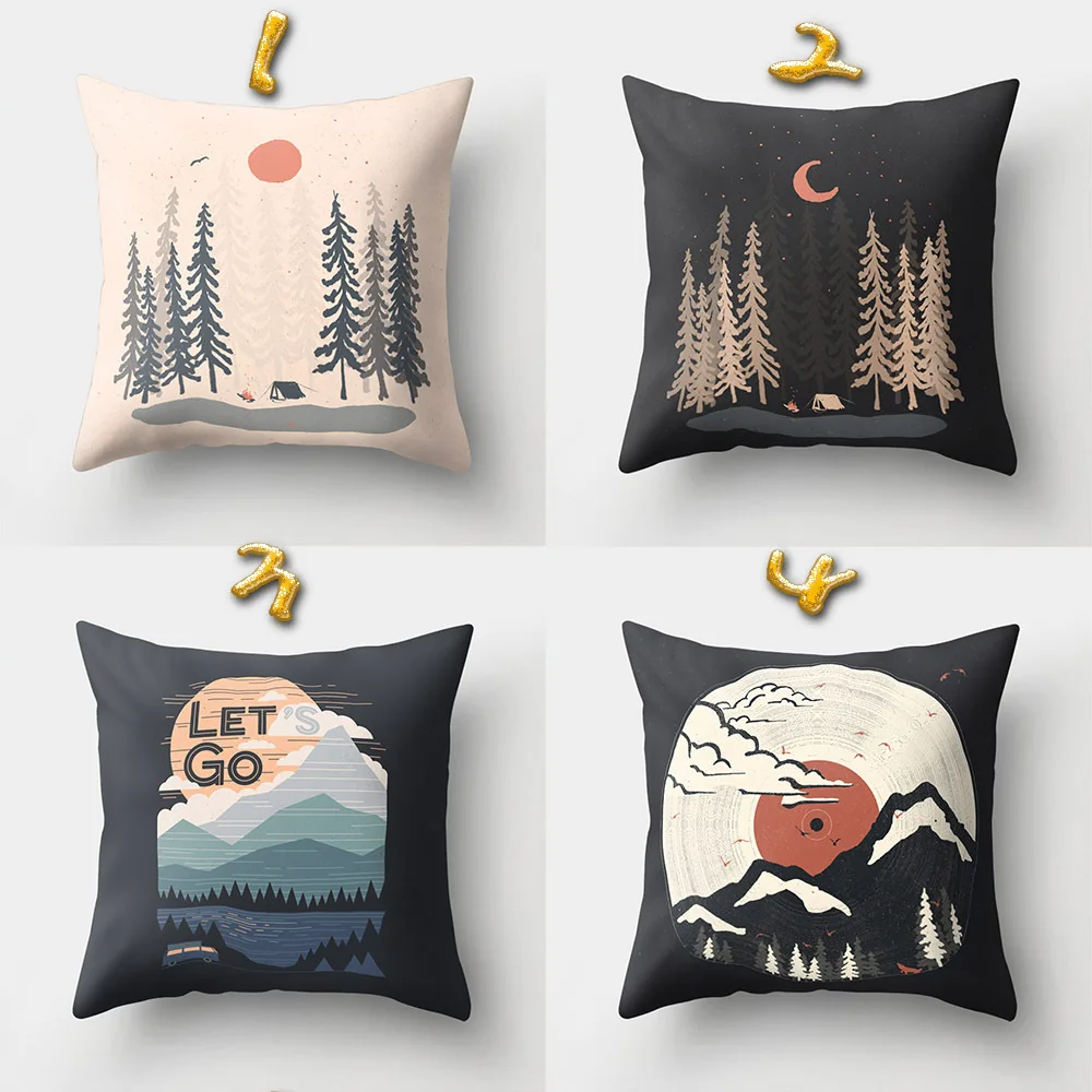 Чехол для подушки 45*45 печатная диванные офиса наволочки украшение дома из