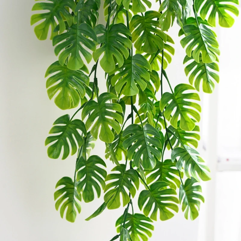 Искусственные Подвесные Растения искусственные зеленые листья плющ лоза для