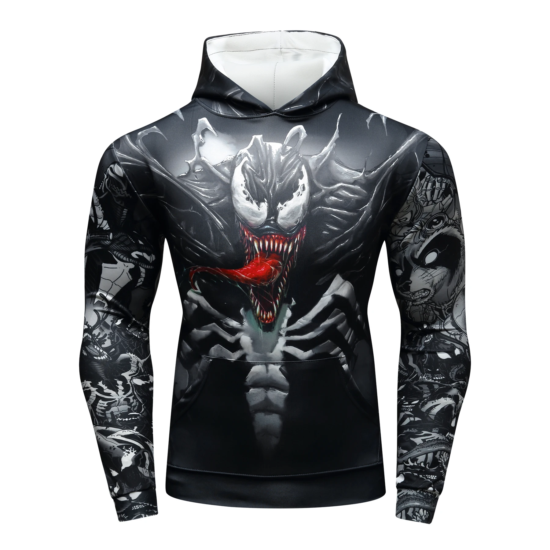 

New Design Factory Price Full Print Hoodie Casual Men Oversize Gym Hoodie