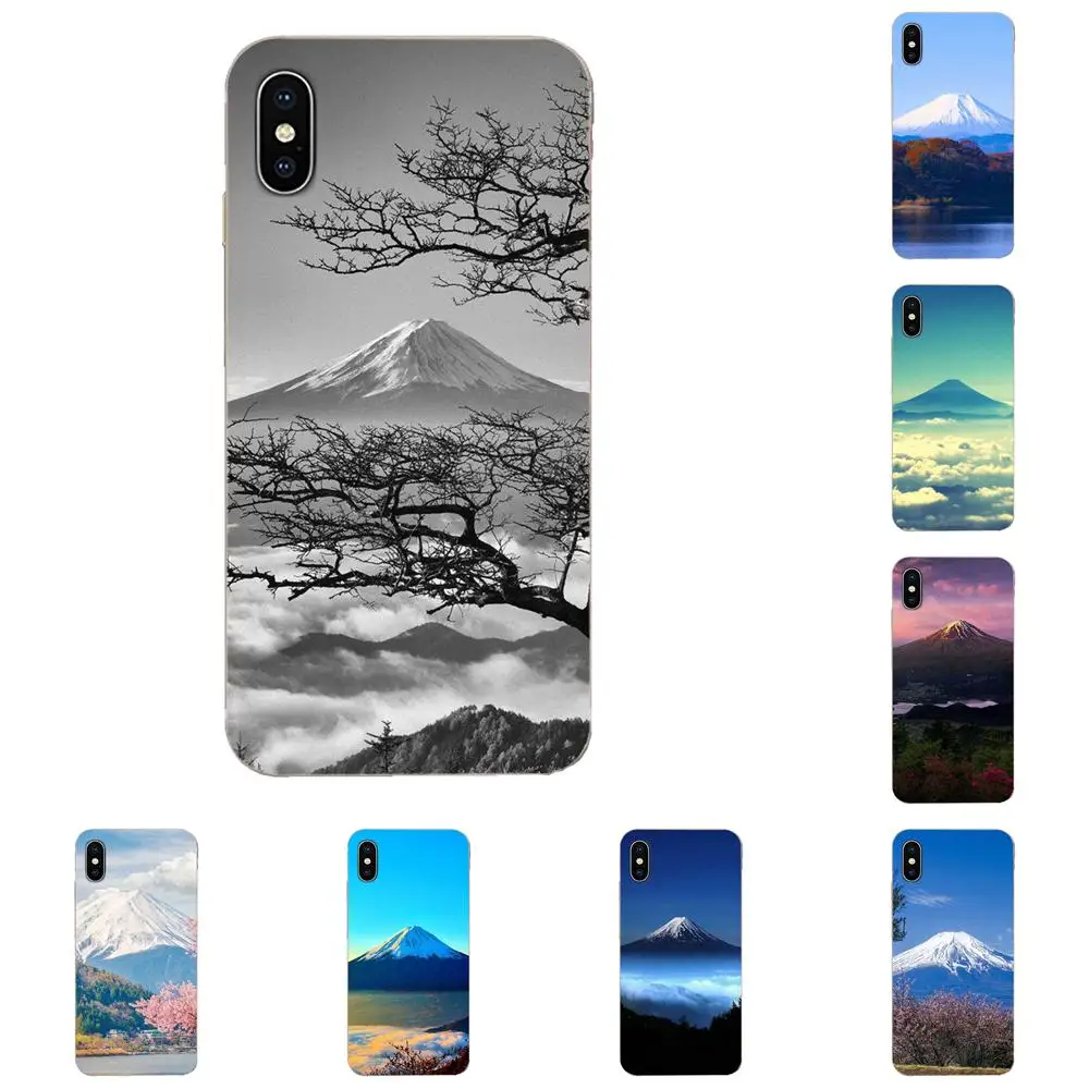 Мягкий защитный чехол для samsung Galaxy Note 5 8 9 S3 S4 S5 S6 S7 S8 S9 S10 5G mini Edge Plus Lite крепление Fuji