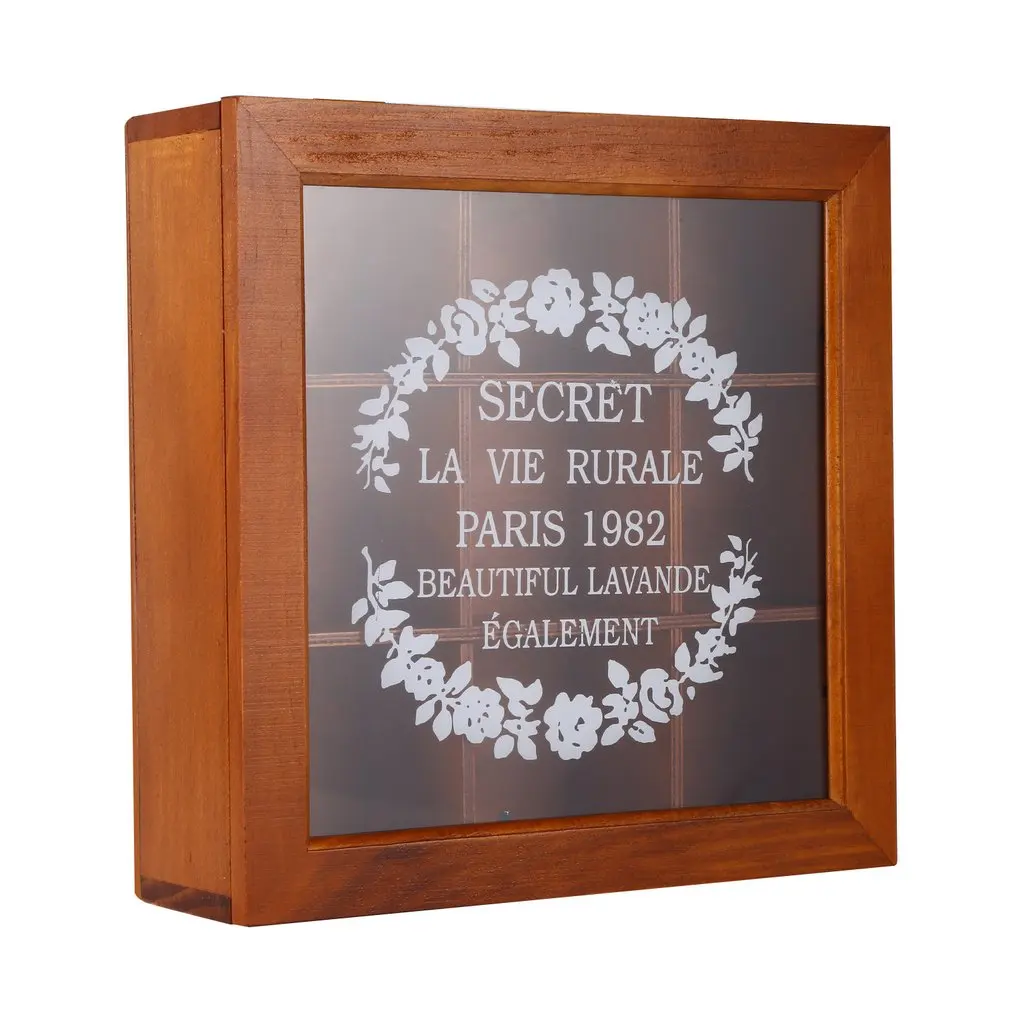 

Vintage Design Wooden Tea Storage Box 9 Grid Storage Box Plant Box Groceries Storage Desktop Storage Box Home Ornament