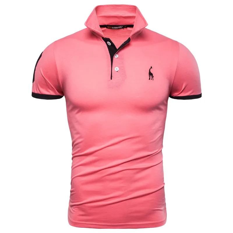 2019 брендовая мужская футболка Одноцветный из кусков с рисунком жирафа Мужская