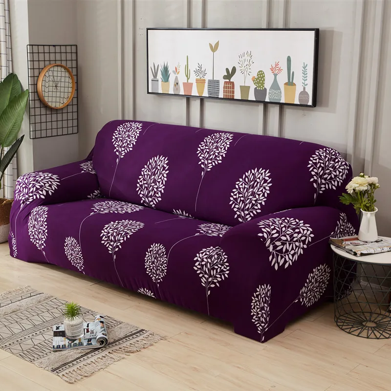 Color 24 Modern Spandex Stretch Sofa Cover for Living Room Printed Couch Cover Slipcovers for 1/2/3/4-seater funda sofa housse de canap - Цвет: Color 24
