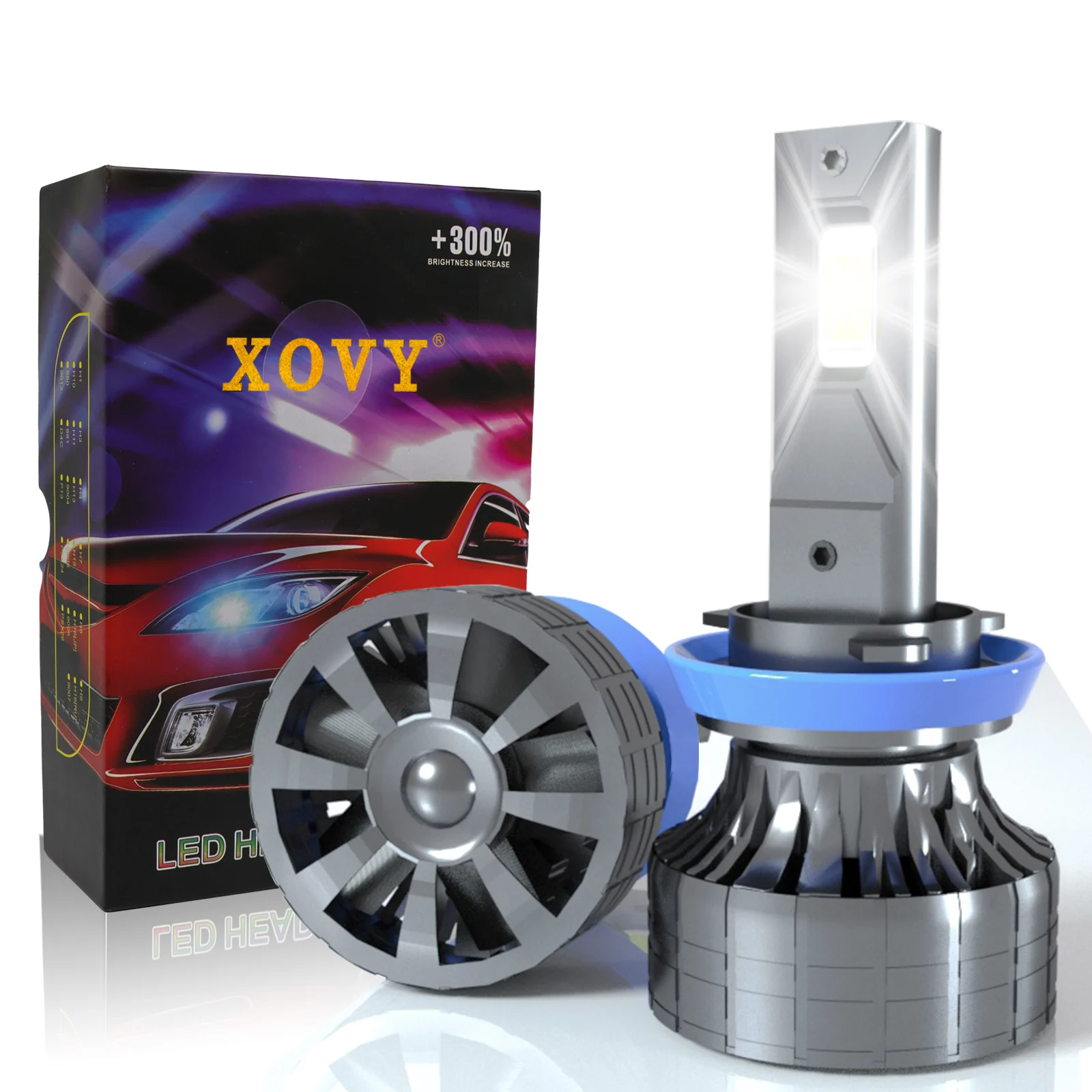 

LED Car Headlights Bulbs Nighttime Lighting Driving Lamps 80W 12000LM H1 H3 H4 H7 H11 H13 9006 Super Bright Auto Conversion Kits