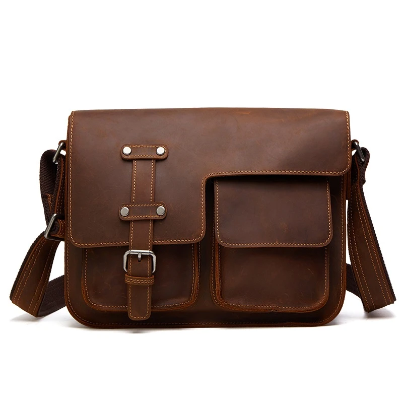 

Vintage Bag Men's Genuine Leather Briefcase Male Handbag Man Ipad Bag Cowhide Leather For Men Messenger Bags Men's Briefcases