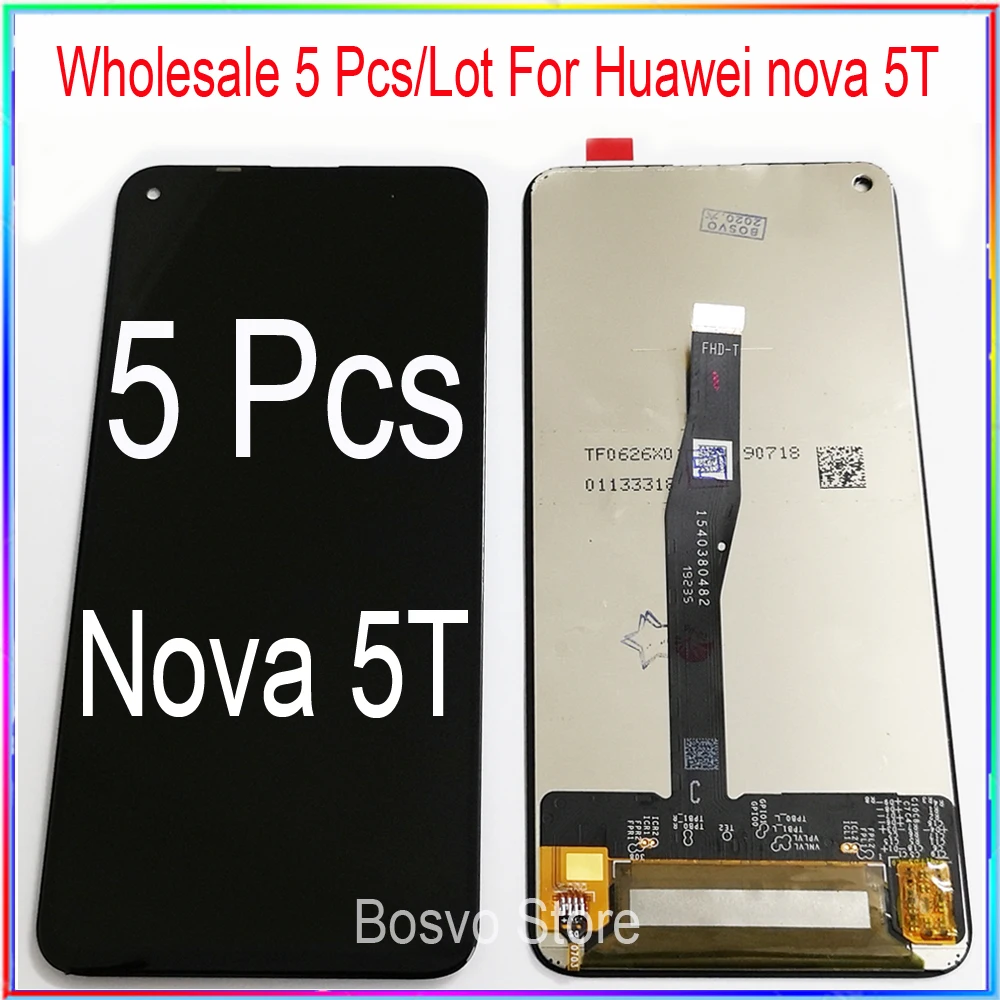 

Оптовая продажа 5 шт./лот для Huawei nova 5T ЖК-дисплей с сенсорным экраном в сборе