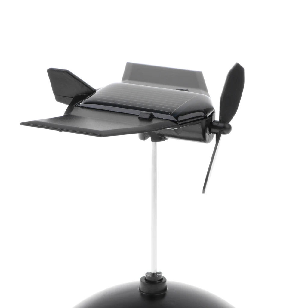 Креативный вращающийся пропеллер на солнечной батарее модель самолета с