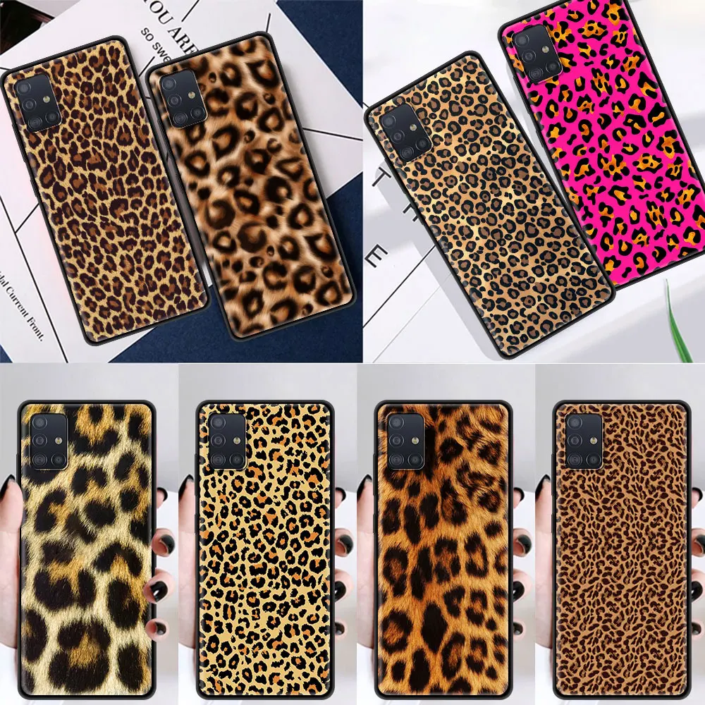 

Leopard Prints Silicone Case For Samsung Galaxy A51 A71 A50 A21s A70 A10 A20e A30 A40 A31 A41 A11 A12 A02s Soft Back Cover Coque