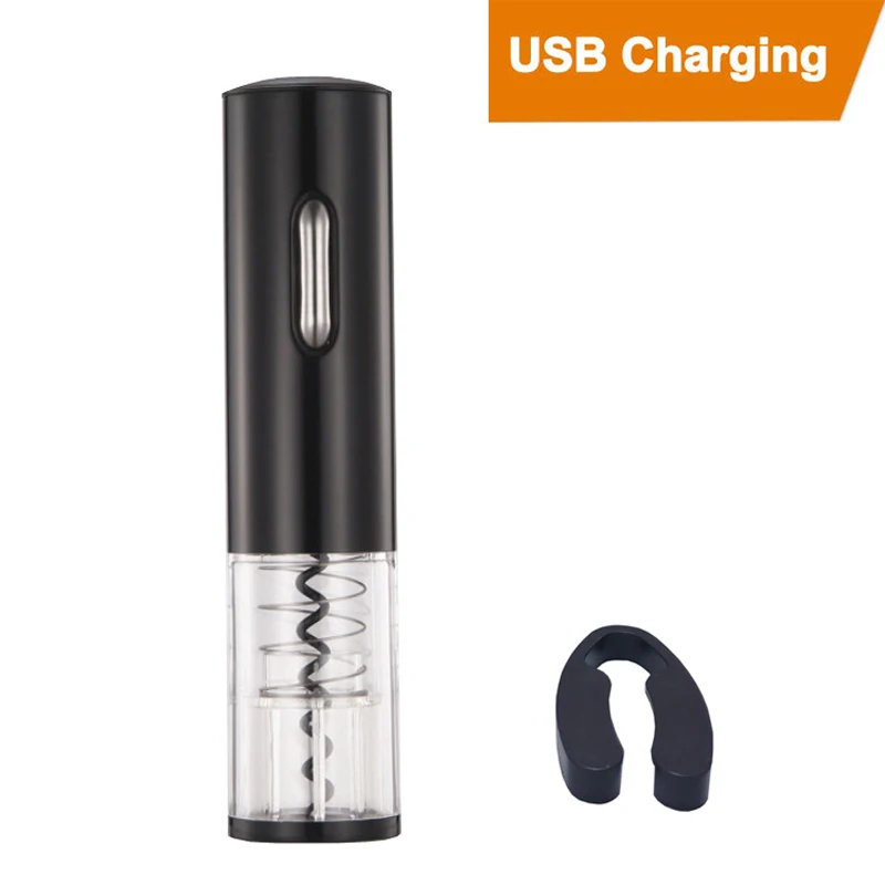 

Stainless Steel Electric Wine Opener Hotel Bar USB Charging Automatic Corkscrew