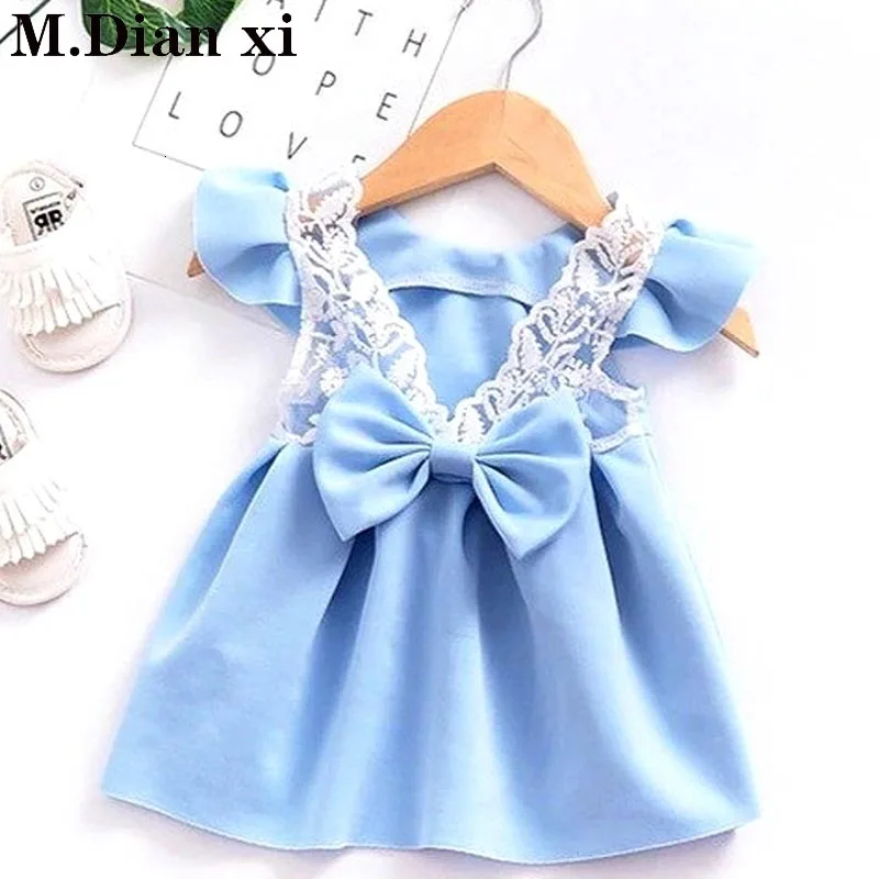 Платье для девочек Новинка лета 2021 модная одежда маленьких маленькие кружевные