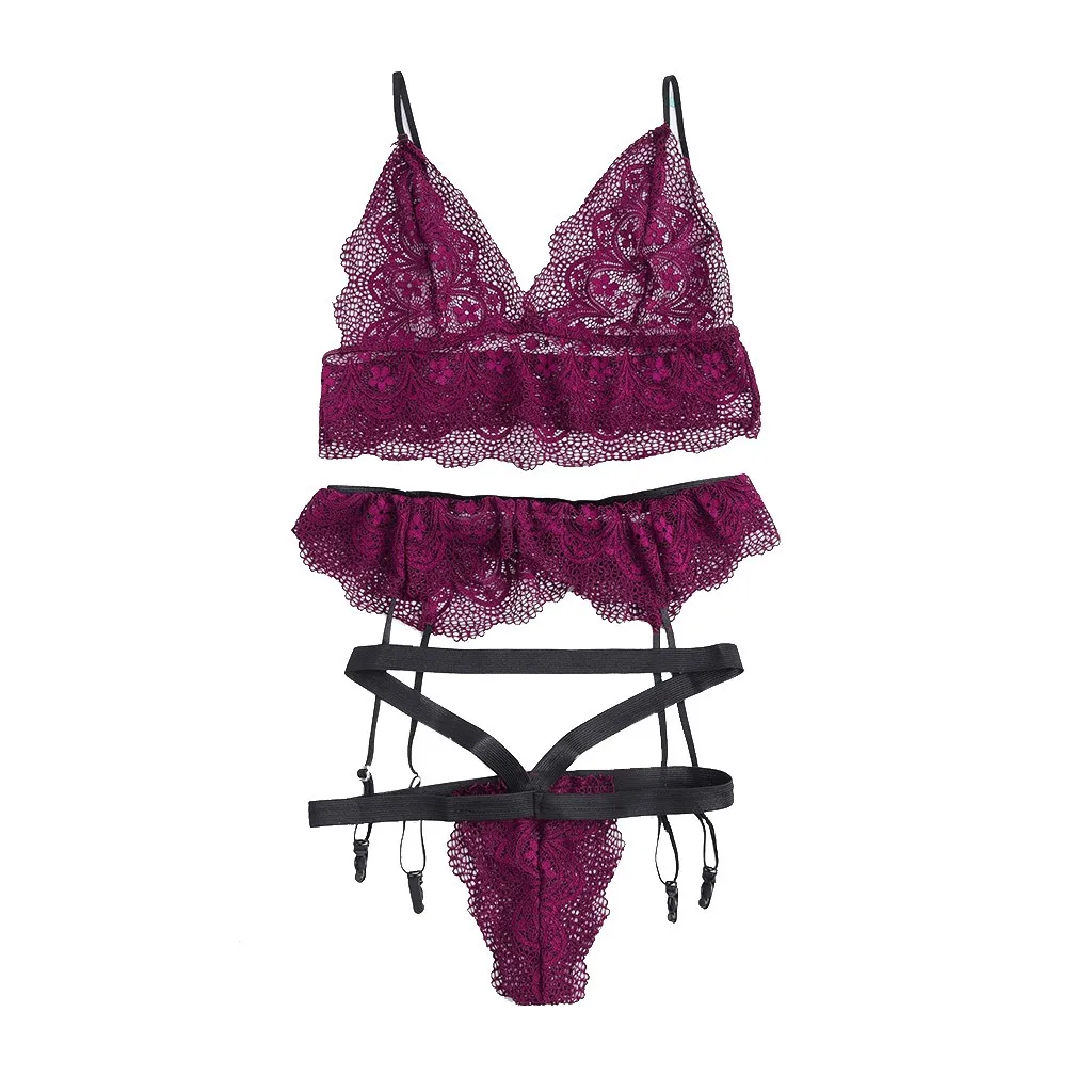 Сексуальный комплект с бюстгальтером сексуальное кружевное нижнее белье