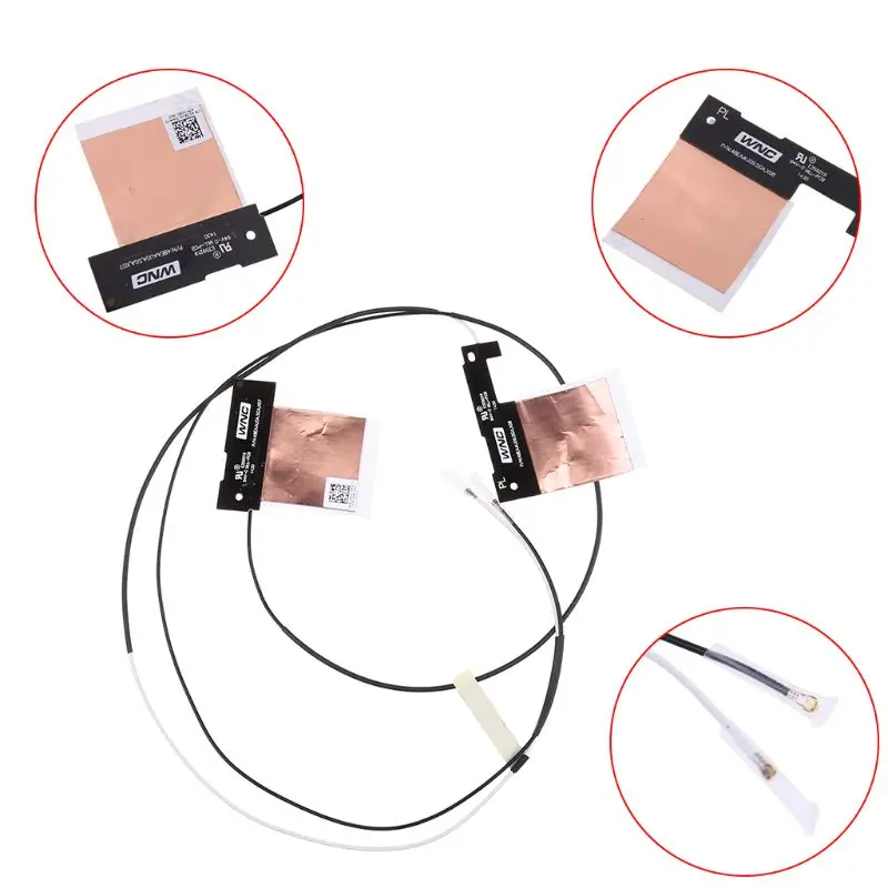 OOTDTY 1 пара NGFF M.2 Беспроводная IPEX MHF4 антенна WiFi кабель для In tel AX200 9260 9560|Компьютерные