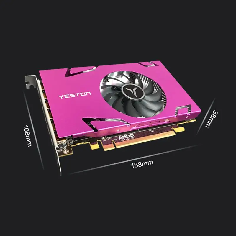 Online Yeston Grafikkarte R7 350 2G D5 6 COMPUTER-TV-ANSCHLUSSKABEL MINIDP 6-bildschirm Unterstützung Split Screen 750/4000MHz 2G/128bit/GDDR5 Mit 6 Mini DP Ports