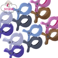 xcqgh 10pcs baby pacifier clip baby anti kick blanket multi function clip baby stroller clip