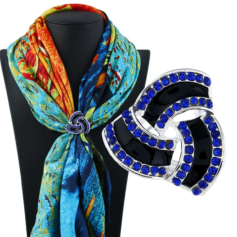 Женская Винтажная брошь застежка для шарфа с кристаллами|Броши| |