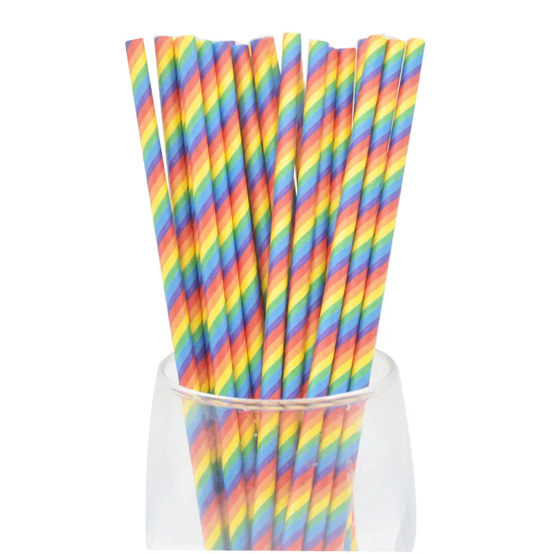 25 шт. новый год 2020 разноцветная бумага соломинки в канун Рождества Детские