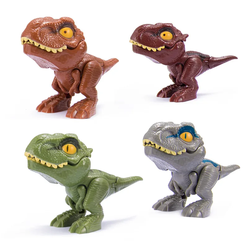 Huevo de dinosaurio de juguete para ni&ntilde;os, modelo creativo de Tiranosaurio, 1/16 piezas, regalo para ni&ntilde;os-4
