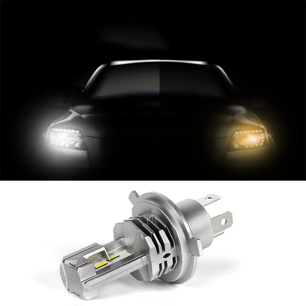 

1 Pair LED Headlights 1600LM 25W Car Double Headlights H4 M4 Series White