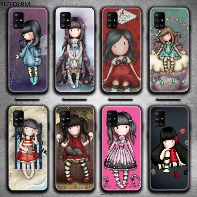 

Santoro Gorjuss cute cartoon girl Phone Case For Samsung Galaxy A52 A21S A02S A12 A31 A81 A10 A30 A32 A50 A80 A71 A51 5G