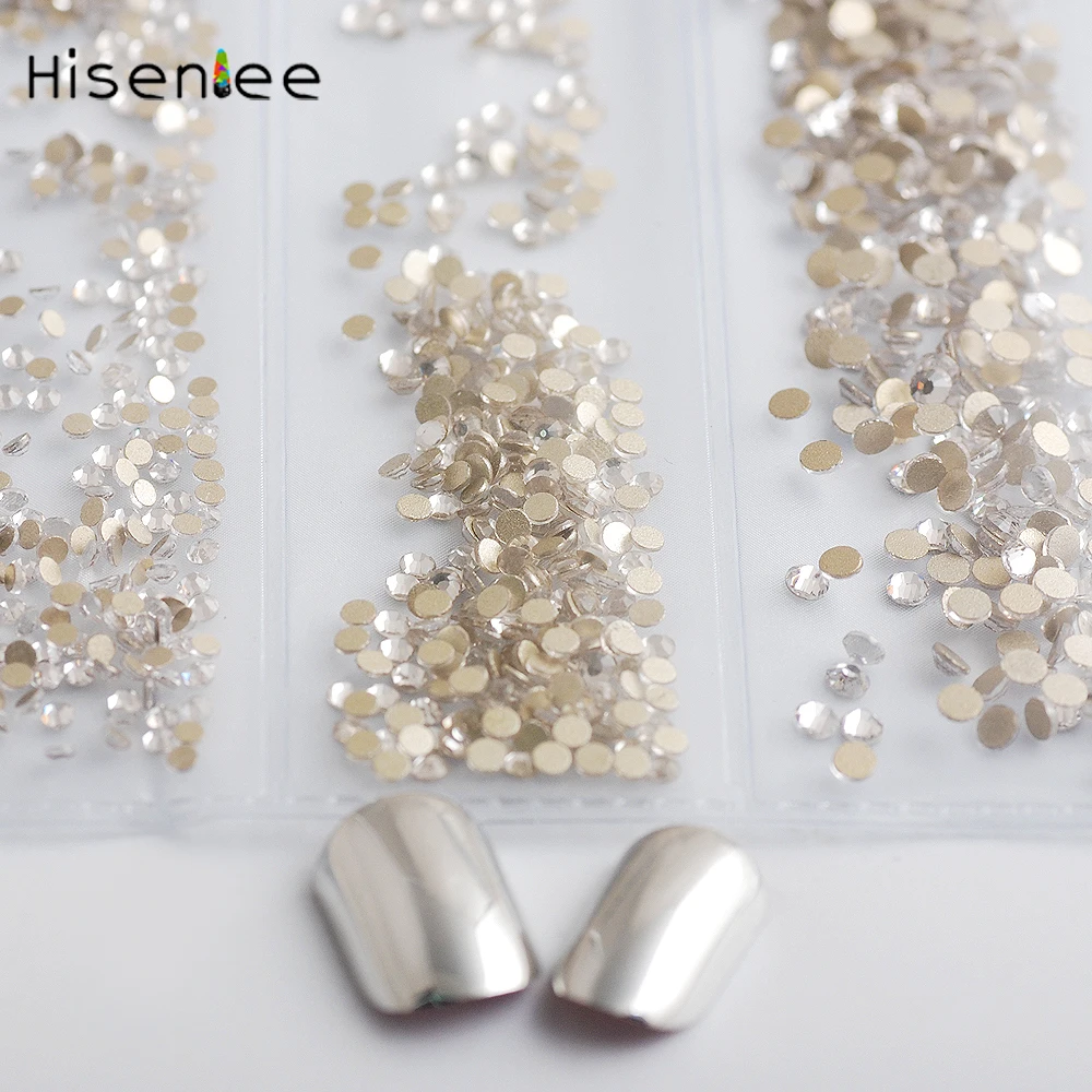 Hisenlee AAAAA лучшее качество 6 размеров SS3 SS10 Кристальный не горячий ремонт плоские