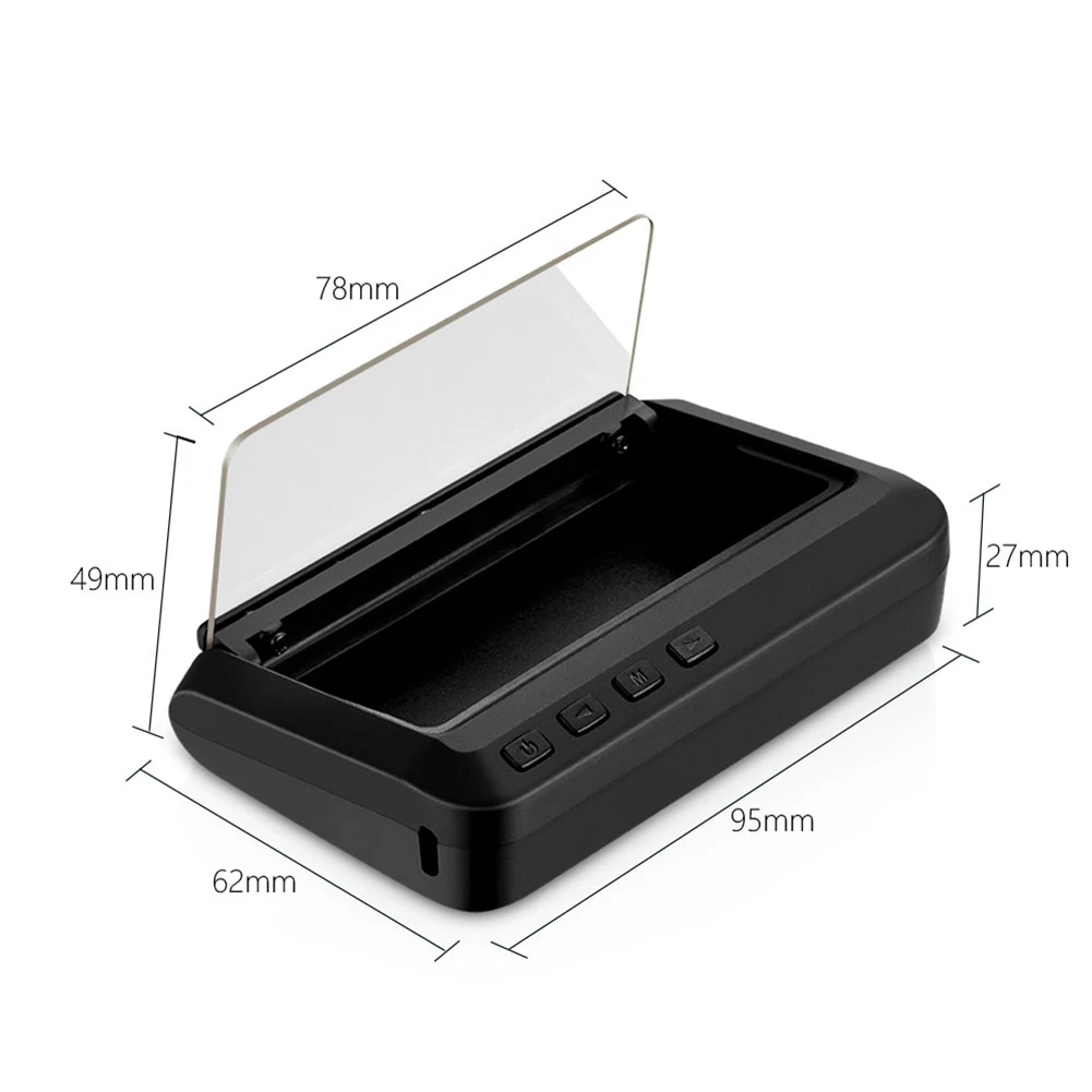 

Universal Car HUD Head-Up Display OBD Vehicle Speed MPH Engine RPM Monitor Alarm HD ImageAuto Electronic Voltage Alarm Car Tools