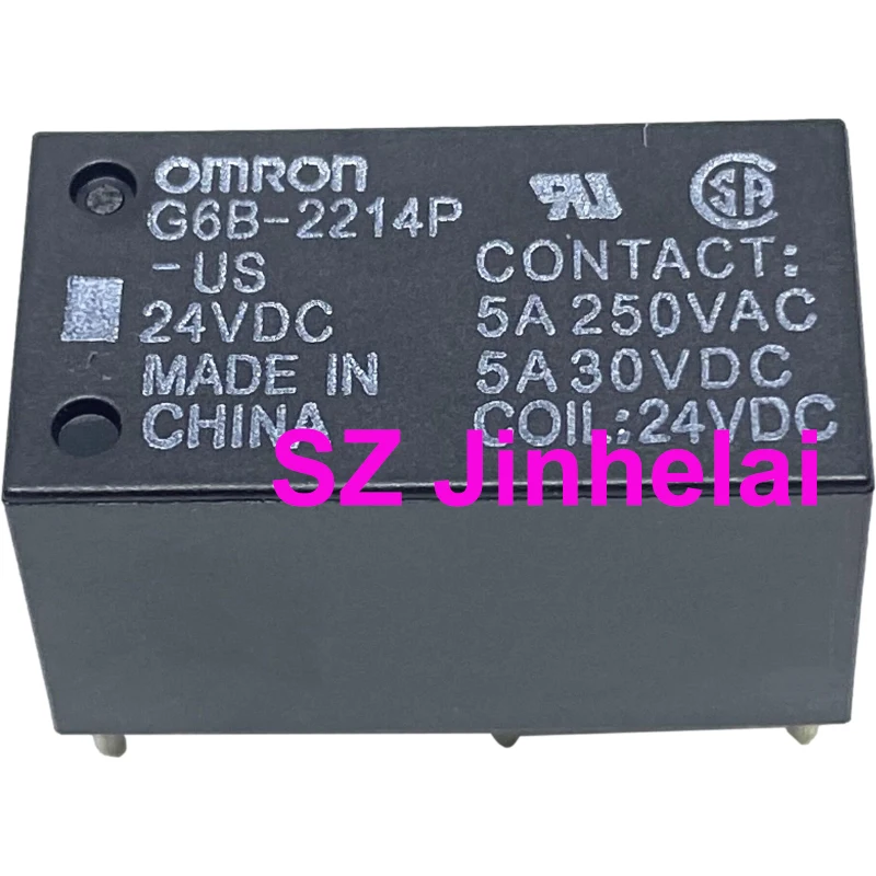 

5pcs OMRON G6B-2214P-US DC24V DC12V DC5V Authentic Original Relay 24VDC 12VDC 5VDC