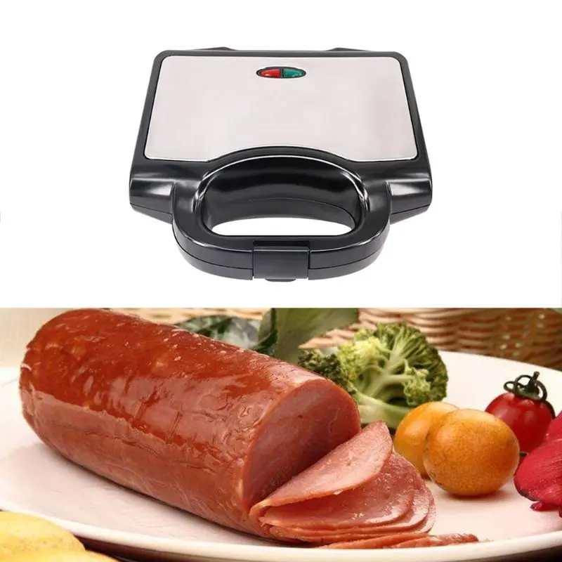 

Breakfast Bread Sausage Maker Grill Non-stick Coating Cool Touch Handle Anti-skid Feet Baker Machine Multifunction