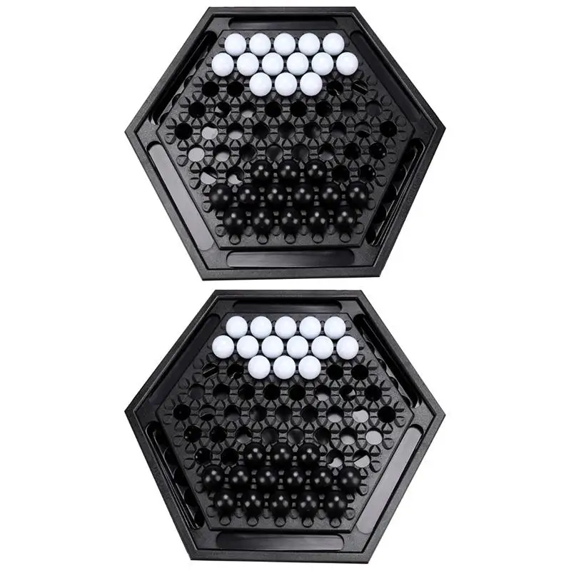 

2 Sets Abalone Table Games Strategy Chess Games Push Chess Game for Kids