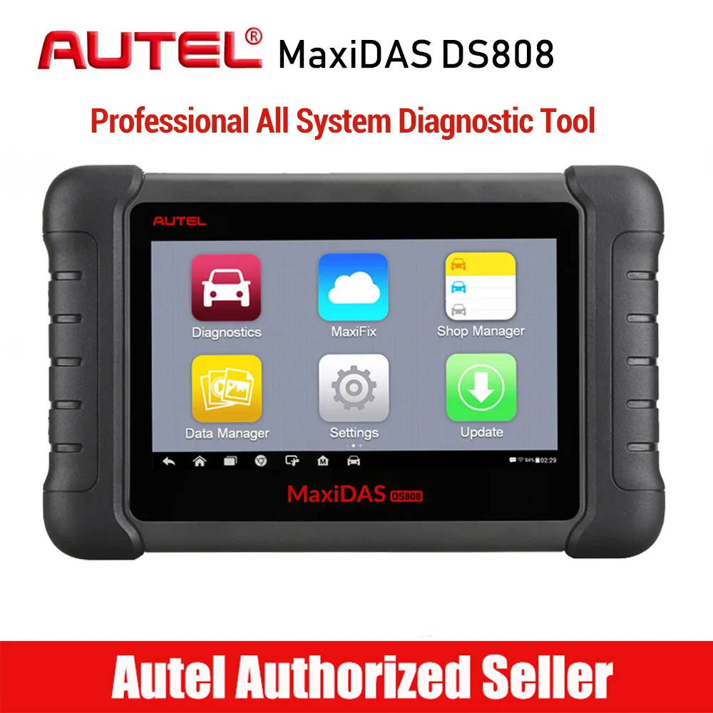 Autel MaxiDAS DS808 все системы автомобиля диагностический инструмент профессиональный Авто OBD OBD2 код считыватель масло сканера сброс TPMS SAS EPB DPF