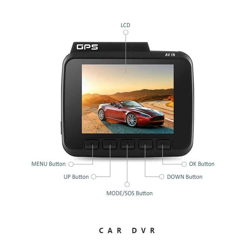 Maiyue star 2 4 дюймов FHD двойной объектив 4K Встроенный GPS Автомобильный