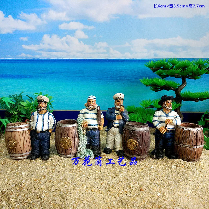 

Sailor captain's first officer, sand tools, resin handicraft ornaments, pen holders, fleshy vases