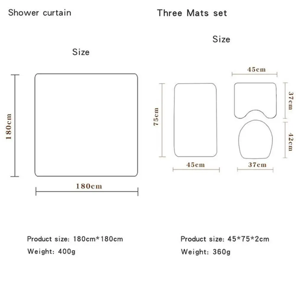 Фиолетовый с цветочным принтом душ Шторы коврик сиденье для унитаза крышка ног |