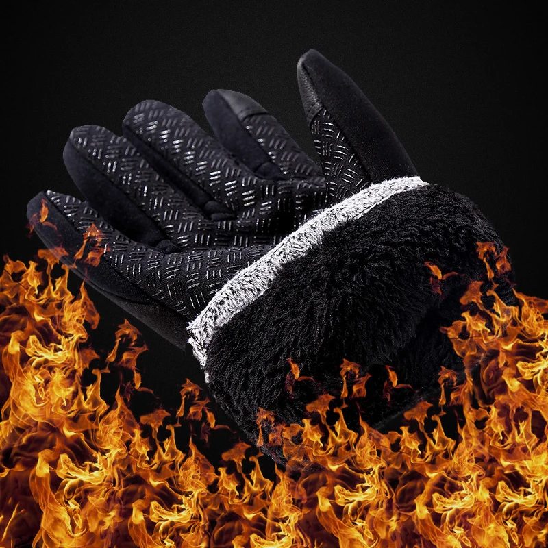 Перчатки для мотоциклистов с сенсорным экраном мужские и женские теплые