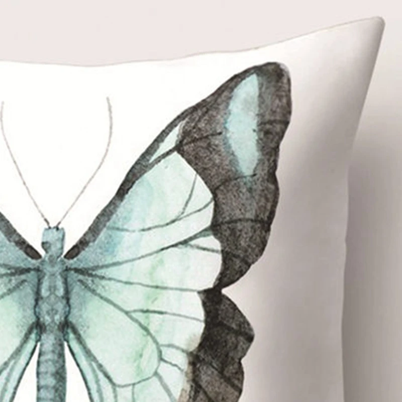 

Butterfly Printed Cushion Cover Throw Pillow Pillowcase Sofa Home Bedroom Decor