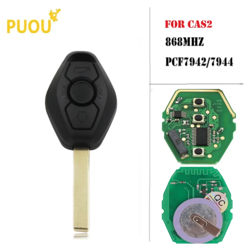 3 кнопки 315 МГц 433 868 дистанционный ключ с чипом ID7944 для BMW CAS2 5 серии E46 E60 E83 E53 E36 E38 E39