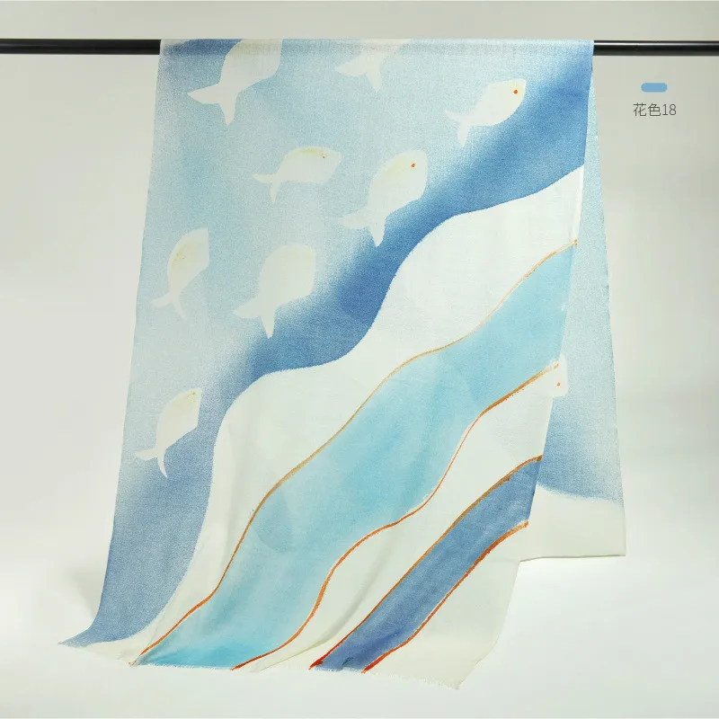 Прямые поставки от производителя из Внутренней Монголии 80 шерстяных шарфов