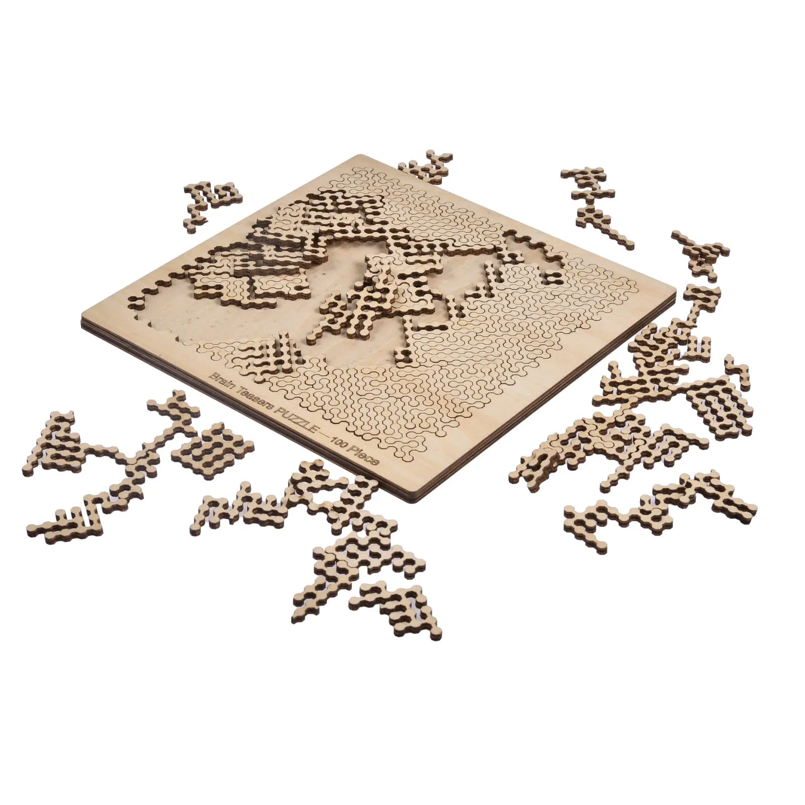 

100 Pieces Wooden Jigsaw Puzzle Brain Teaser Puzzle Precision Cutting Wooden Puzzle Challenging And Fun For Adults