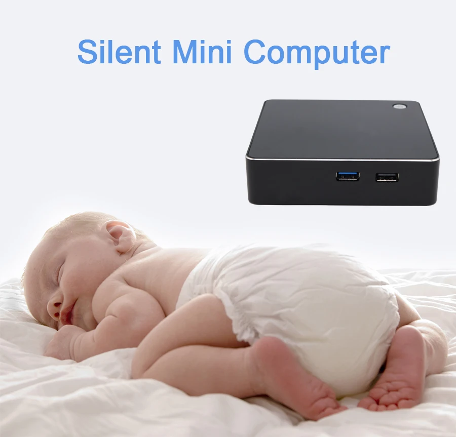 Размер ладони 8 го поколения мини ПК Intel Core i5 8250U M.2 SSD NUC Windows 10 Pro Карманный USB C HDMI Mini