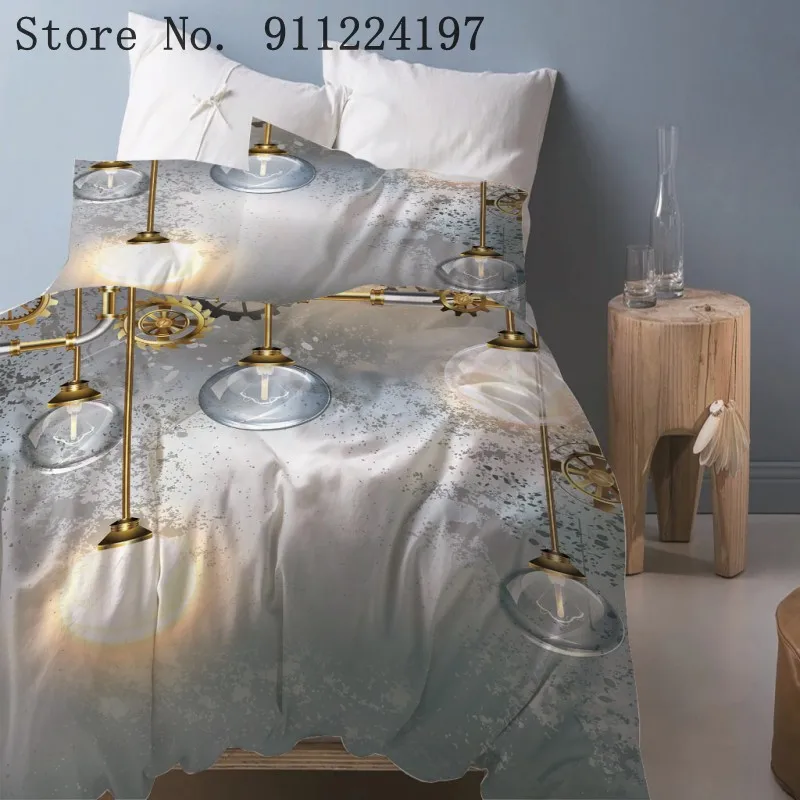 Комплект постельного белья с пододеяльником наволочкой и двумя