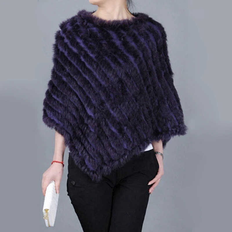 Розничная продажа осенне-зимние женские вязаные пончо из натурального
