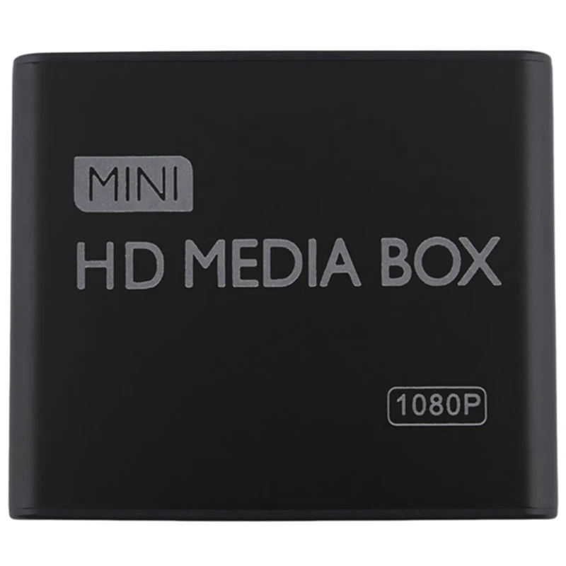 Мини медиаплеер 1080P Жесткий диск Медиа бокс ТВ Видео Мультимедиа плеер US вилка |