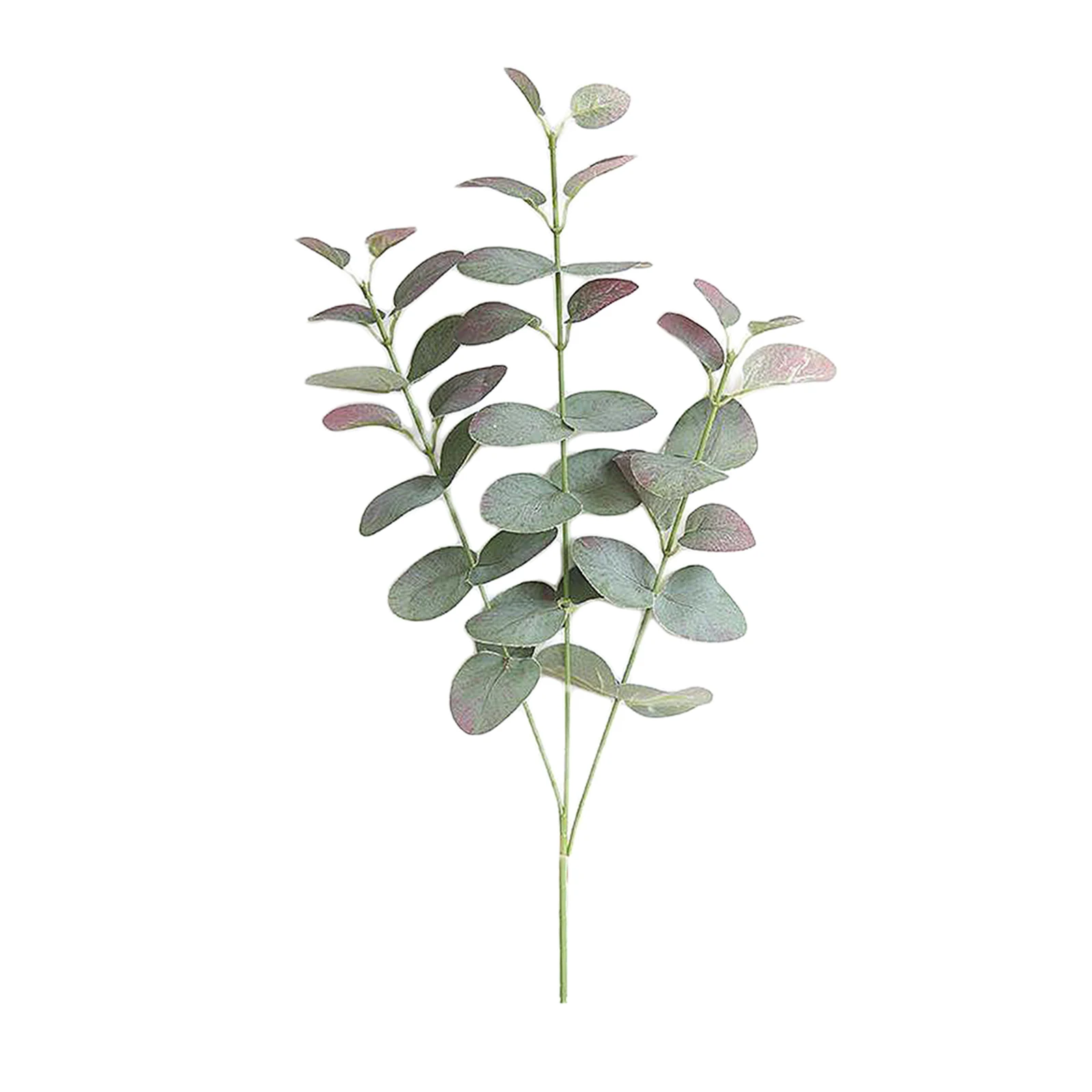 

Artificial Plastic Plants Leaves Green Eucalyptus Branch for Garden Wedding Decoration Faux Fake Foliage