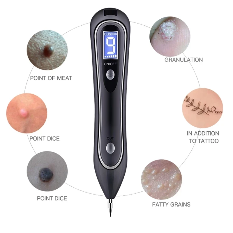 Ручка плазменная 9 уровней с ЖК-дисплеем для удаления темных точек устройство