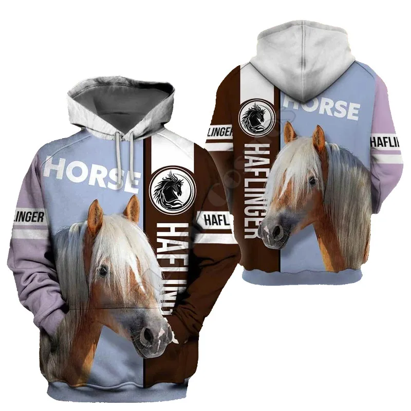 American Paint/Haflinger Horse/Appaloosa Horses/Quarter Horse 3D Printed Hoodies Animal Pullover Men Women Sweatshirts Sweater